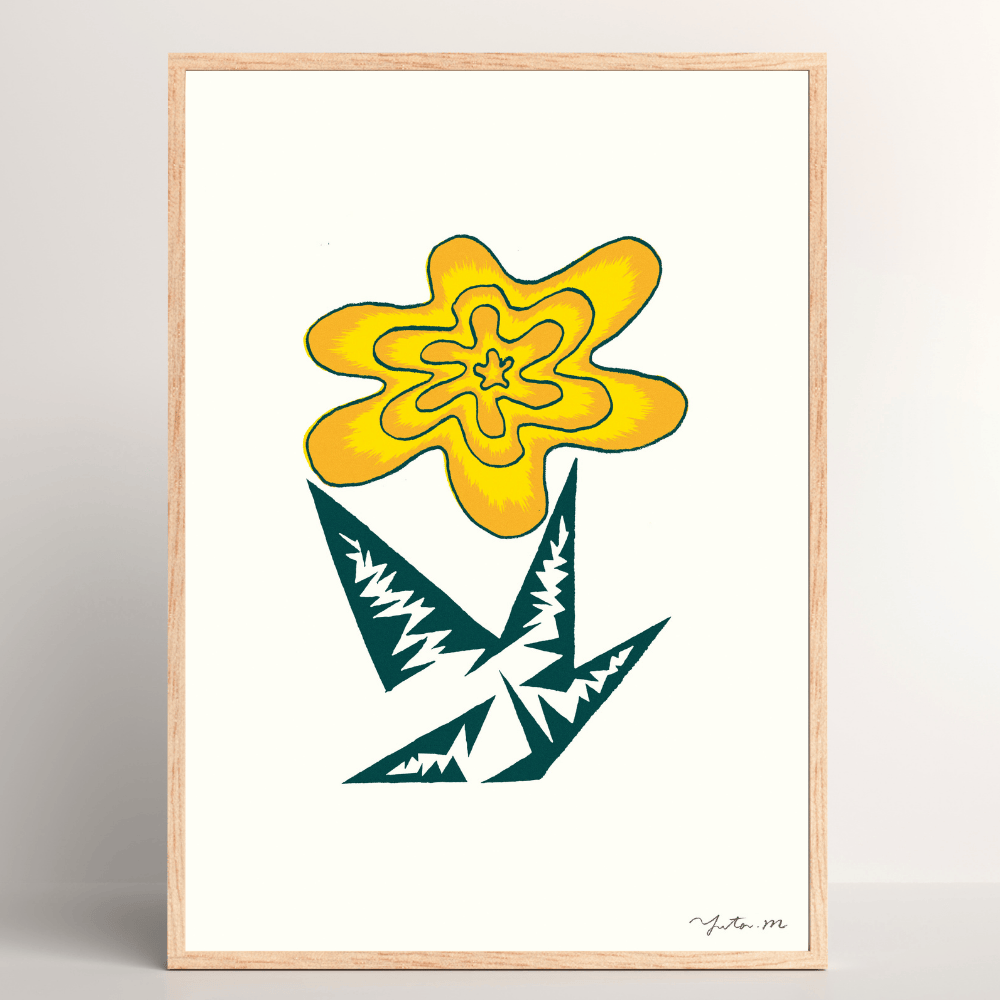 BLOOMIN’ COLLECTION OF FLOWERS – Sunburst Bloom with Emerald Leaves