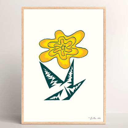 BLOOMIN’ COLLECTION OF FLOWERS – Sunburst Bloom with Emerald Leaves