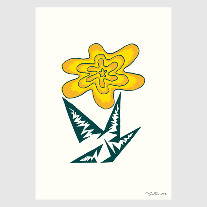 BLOOMIN’ COLLECTION OF FLOWERS – Sunburst Bloom with Emerald Leaves